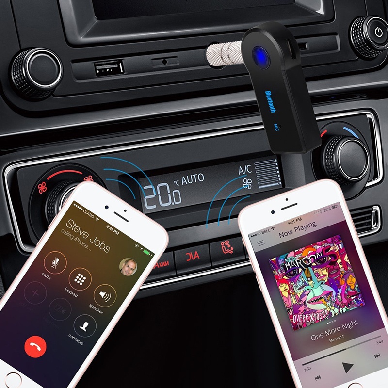 2 u 1 bežični Bluetooth 5.0 prijemnik adapter za odašiljač 3,5 mm utičnica za auto glazbeni audio Aux A2dp prijemnik za slušalice Handsfree